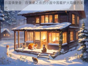 冬日温情堡垒：在堡垒之夜的小屋中围着炉火取暖的美好时光